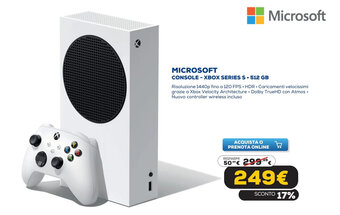 Euronics Microsoft Console - Xbox Series S 512 GB offerta