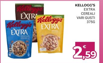Eté Kellogg's Extra Cereali Vari Gusti 375 g offerta