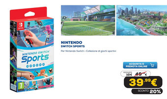 Euronics Nintendo Switch Sports offerta