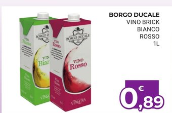 Eté Borgo Ducale Vino Brick Bianco Rosso 1L offerta