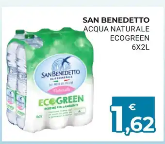 Eté San Benedetto Acqua Naturale Ecogreen 6x2L offerta