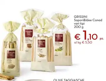 Conad City Grissini Sapori&Idee Conad vari tipi 200 g offerta