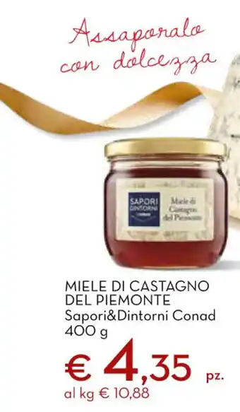 Conad City Miele Di Castagno Del Piemonte Sapori&Dintorni Conad 400g offerta