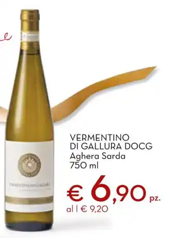 Conad City Vermentino Di Gallura DOCG Aghera Sarda 750 ml offerta