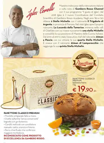 Conad City Panettone Classico Premium Selezione Forno 1 kg offerta