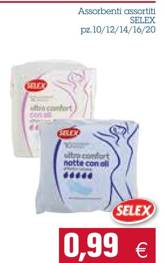 Emi Spesa Selex Assorbenti assortiti pz. 10/12/14/16/20 offerta