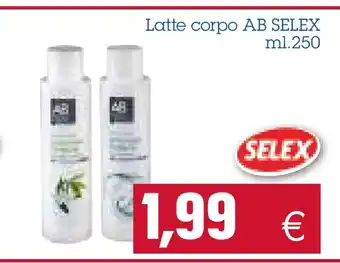 Emi Spesa AB Selex Latte corpo 250 ml offerta
