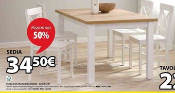 JYSK Sedia Ejby offerta
