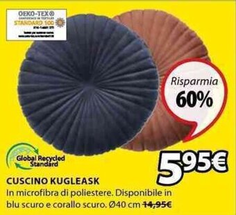JYSK Cuscino Kugleask Ø40 cm offerta