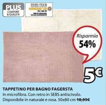 JYSK Tappetino per Bagno Fagersta 50x80 cm offerta