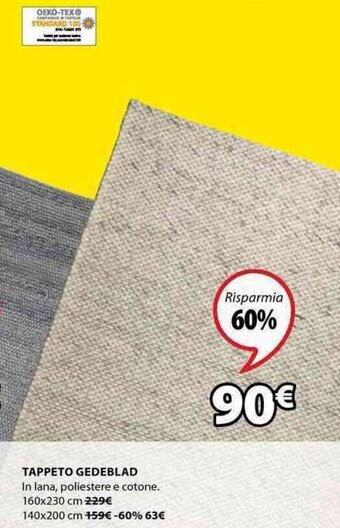 JYSK Tappeto Gedeblad offerta