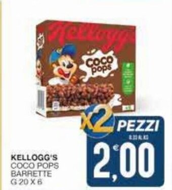 SeBón Supermercati Kellogg's Coco Pops Barrette G 20 x 6 offerta