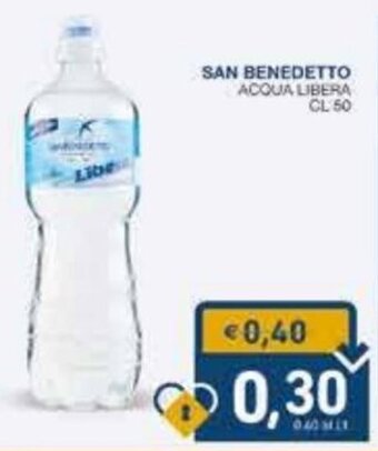 SeBón Supermercati San Benedetto Acqua Libera cl 50 offerta
