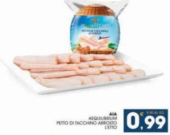 SeBón Supermercati AIA Aequilibrium Petto di Tacchino Arrosto offerta