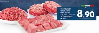 SeBón Supermercati Hamburger, Spezzatino, Macinato di Bovino Adulto da Allevamenti Italiani offerta