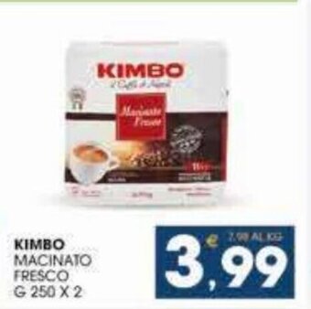 SeBón Supermercati Kimbo Macinato Fresco G 250 x 2 offerta