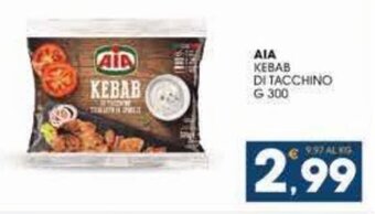 SeBón Supermercati AIA Kebab di Tacchino g 300 offerta