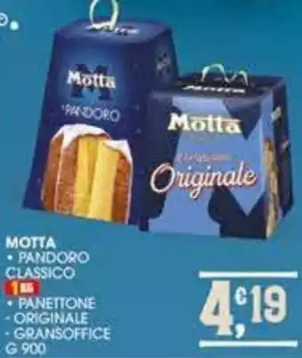SeBón Supermercati Motta Pandoro Classico 1 kg, Pannetone Originale, Gransoffice g 900 offerta