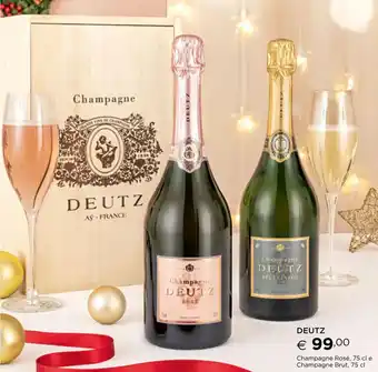 Esselunga Deutz Champagne Rosé 75 cl e Champagne Brut 75 cl offerta