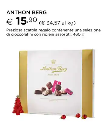 Anthon Berg Preziosa scatola regalo contenente una selezione di cioccolatini con ripieni assortiti 460 g