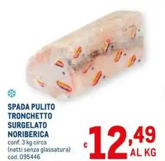 Noribérica Spada Pulito Tronchetto Surgelato 3kg