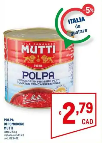 Mutti Polpa di Pomodoro 2,5kg