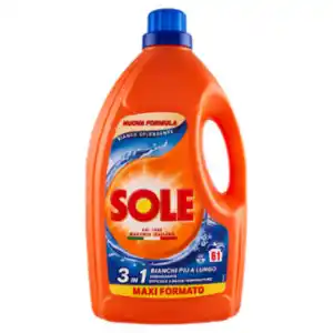 Sole detersivo lavatrice bianco splendente 61 lavaggi 2,745 l