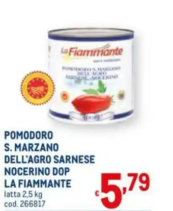 Metro La Fiammante Pomodoro S. Marzano Dell'Agro Sarnese Nocerino DOP 2,5kg offerta