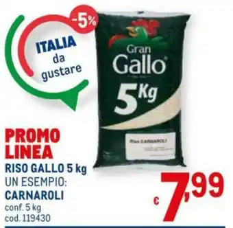 Gran Gallo Riso Carnaroli 5kg