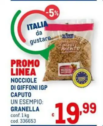 Metro Caputo Granella Nocciole di Giffoni IGP 1kg offerta