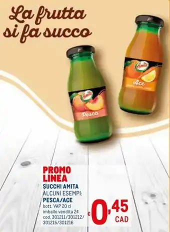 Metro Amita Succhi Pesca/Ace 20cl offerta