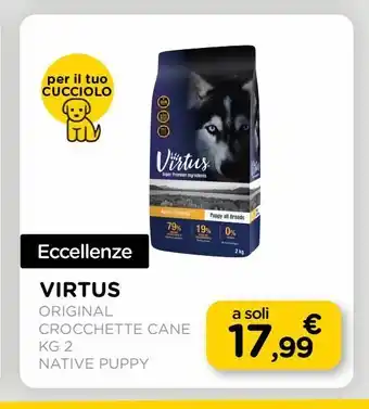 Virtus original crocchette cane kg.2 native puppy