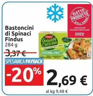 Carrefour Market Bastoncini di spinaci findus offerta