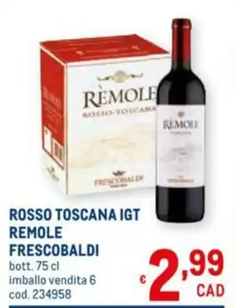 Metro Remole Frescobaldi Rosso Toscana IGT 75cl offerta