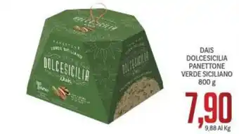 Supermercati Piccolo Dais Dolcesicilia Panettone Verde Siciliano 800 g offerta
