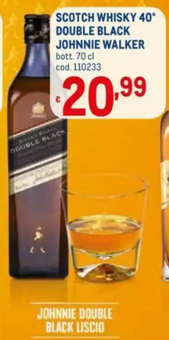 Johnnie Walker Scotch Whisky 40° Double Black 70cl