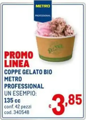 Metro Metro Professional Coppe Gelato Bio 135cc offerta