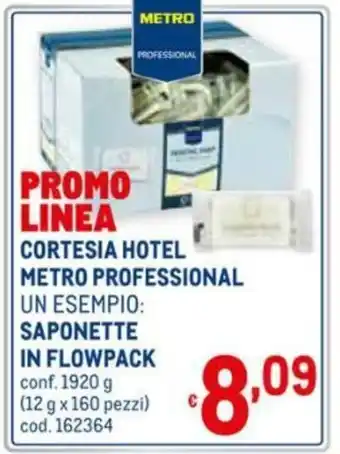 Metro Metro Professional Cortesia Hotel Saponette in Flowpack 1920g offerta