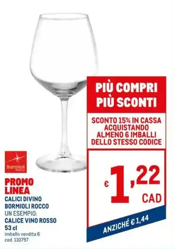 Metro Bormioli Rocco Calici Divino offerta