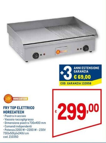 Metro Horecatech Fry Top Elettrico offerta