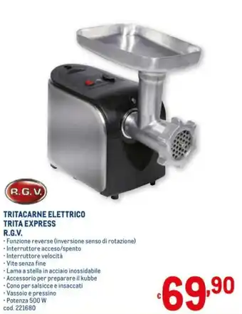R.G.V. Tritacarne Elettrico Trita Express