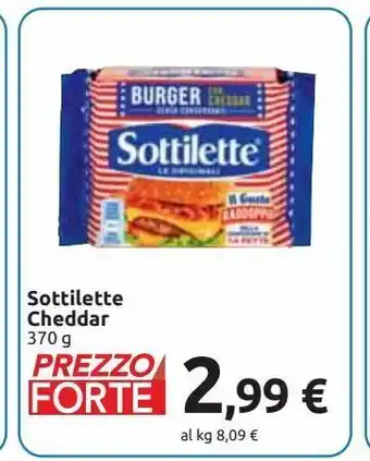 Carrefour Iper Sottilette cheddar offerta
