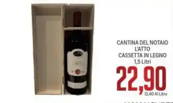 Supermercati Piccolo Cantina Del Notaio L'atto Casetta In Legno 1,5 Litri offerta