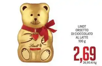 Supermercati Piccolo Lindt Orsetto Di Cioccolato Al Latte 100 g offerta