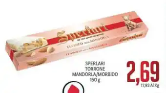 Supermercati Piccolo Sperlari Torrone Mandorla/ Morbido 150 g offerta