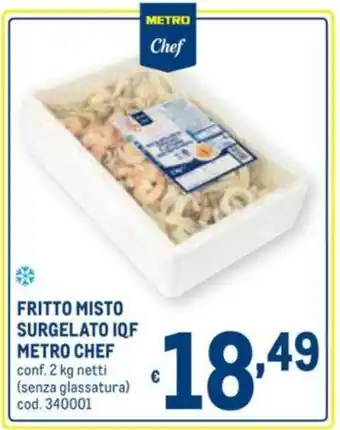 Metro Metro Chef Fritto Misto Surgelato IQF 2kg offerta