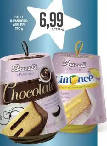 Supermercati Piccolo Bauli IL Pandoro Vari Tipi 750 g offerta