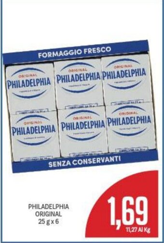 Supermercati Piccolo Philadelphia Original 25 g x 6 offerta