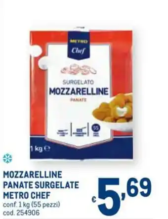 Metro Metro Chef Mozzarella Panate Surgelate 1kg offerta