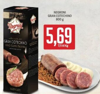 Supermercati Piccolo Negroni Gran Cotechino 800 g offerta